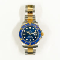 Submariner Date 41mm Blue Ceramic Bezel Steel and Yellow Gold 126613LB