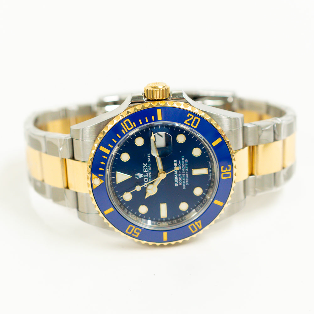 Submariner Date 41mm Blue Ceramic Bezel Steel and Yellow Gold 126613LB