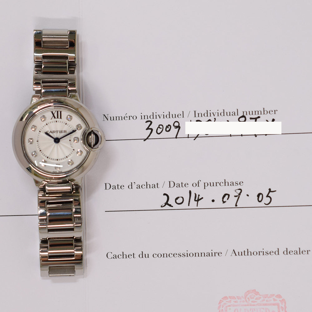 Ballon Bleu 28mm - Steel Quartz WE902073