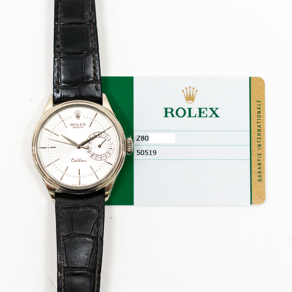Cellini Date 39mm White Gold 50519