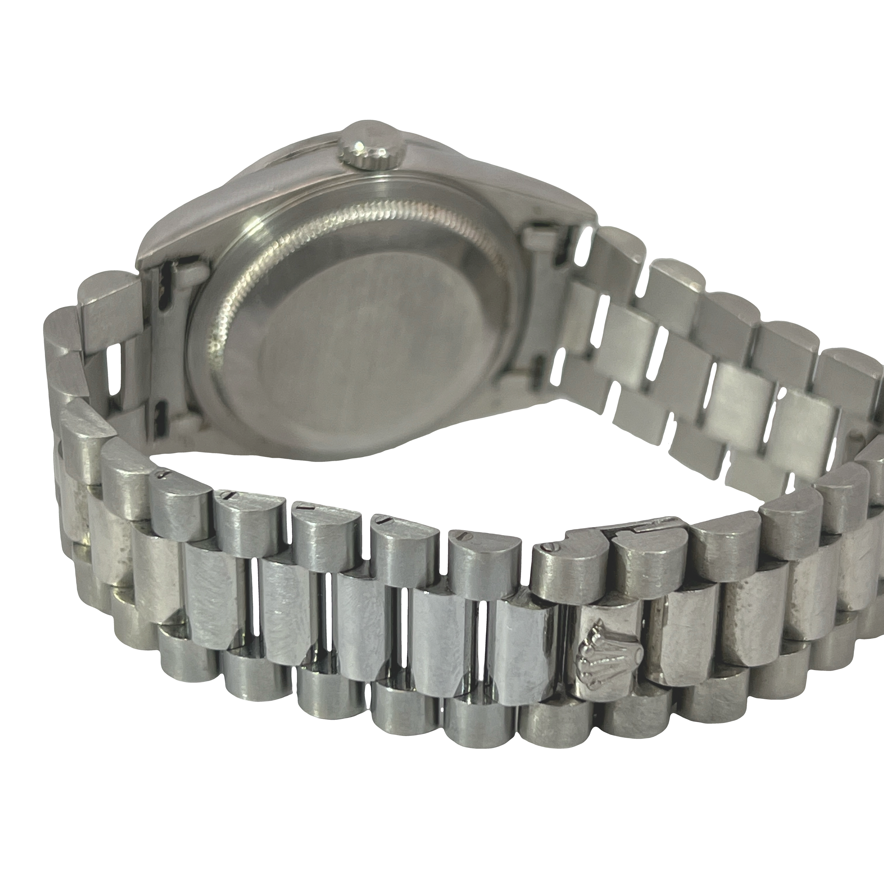 Rolex Day-Date 36 Platinum President Factory Diamond Dial & Diamond Bezel Ref. 18346