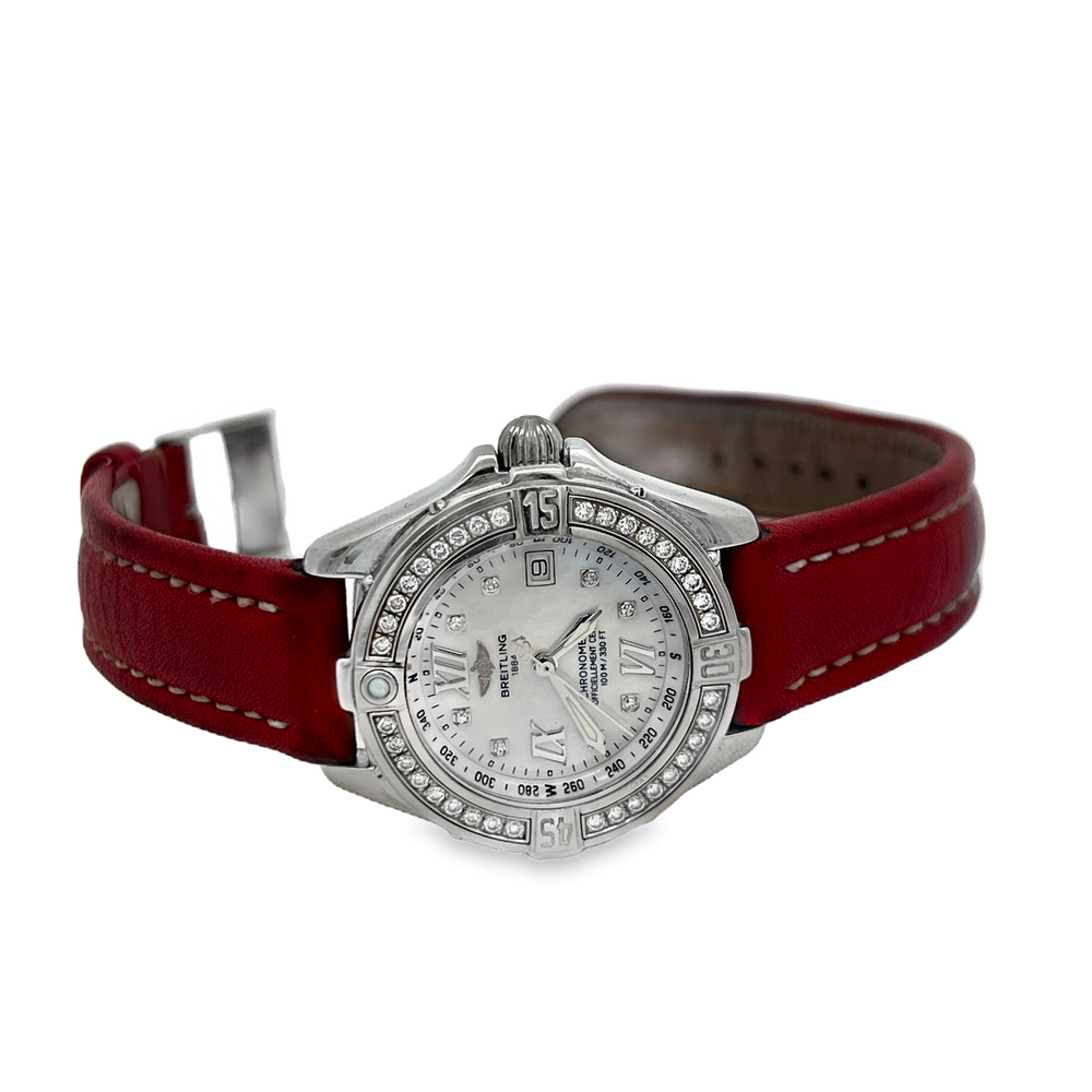 Pre-Owned Breitling Colt Ocean Ladies Diamond Mother-of-Pearl Watch | Stainless Steel
