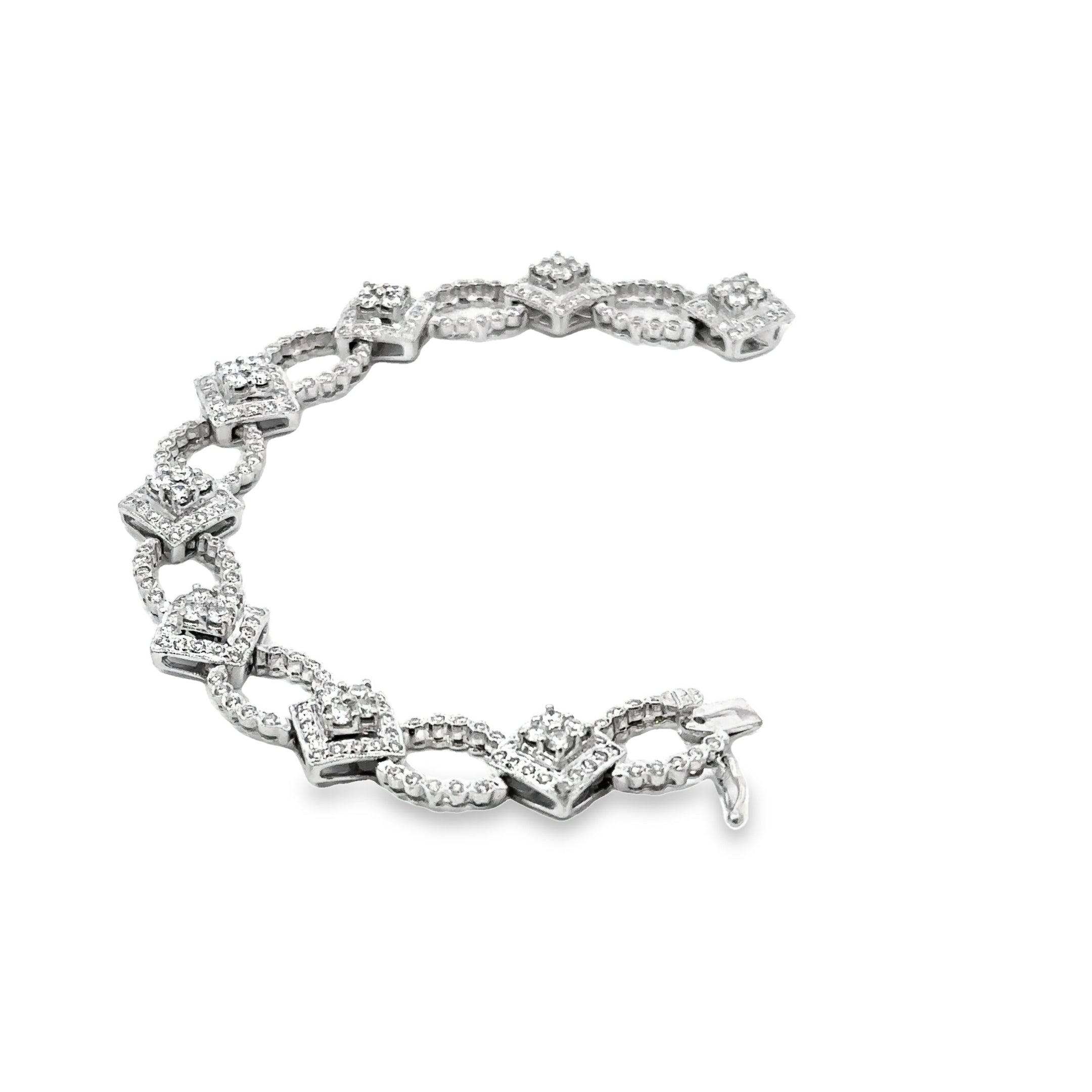 -E- 14kt wg Diamond Bracelet