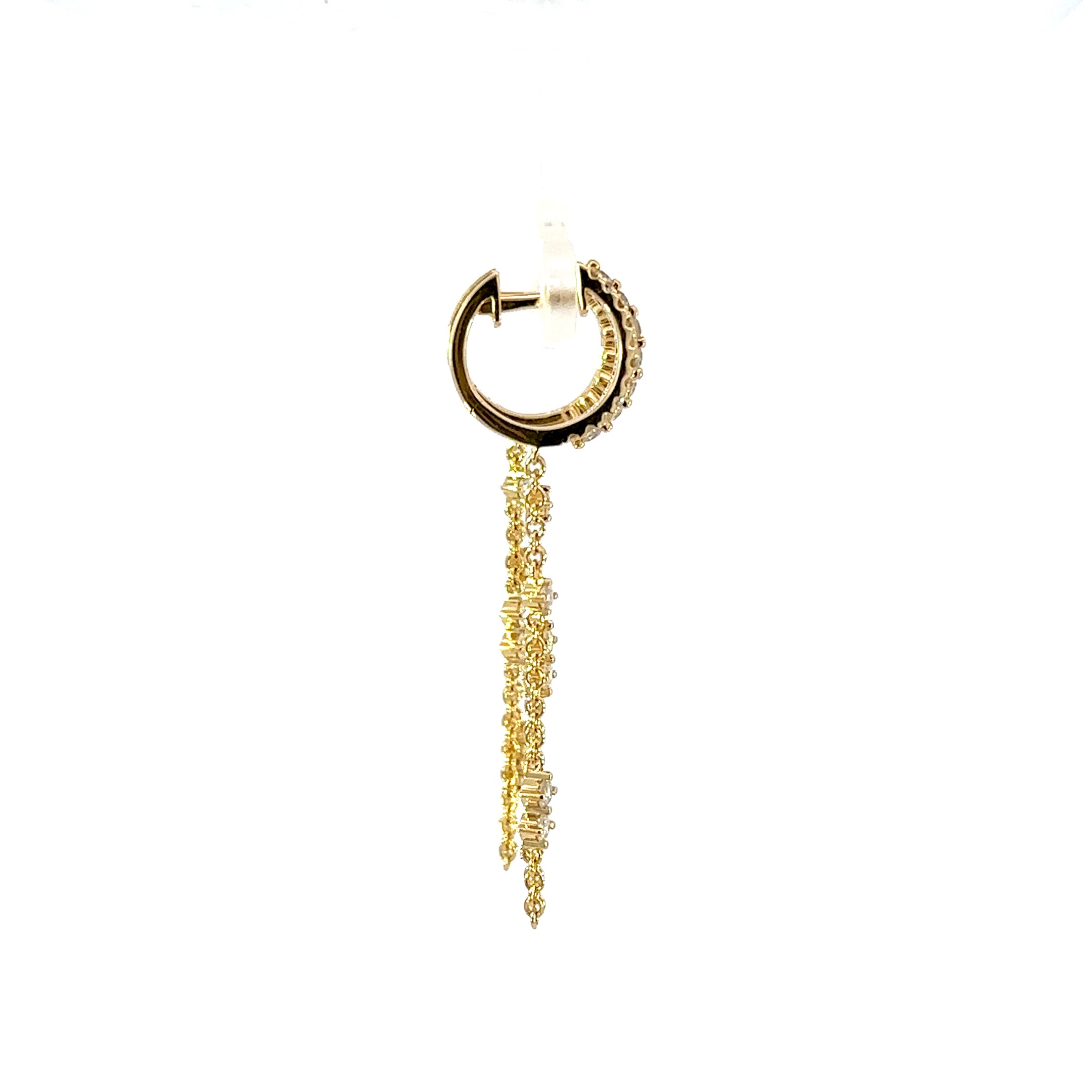 18kt yg Dangling Diamond Chain