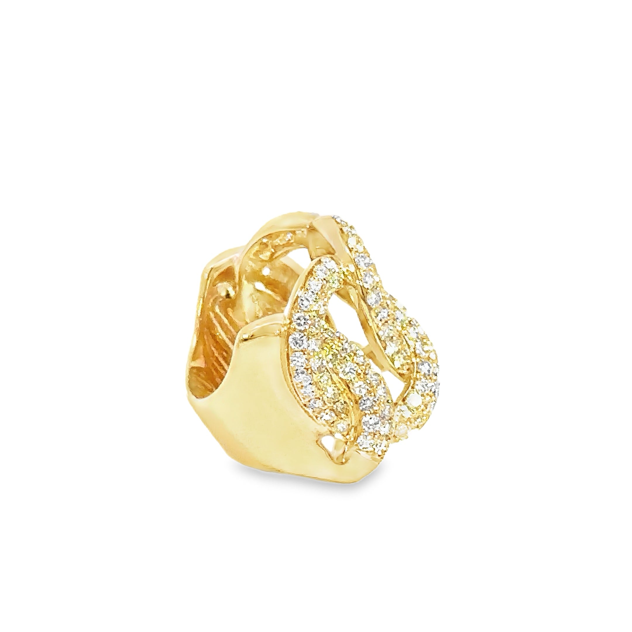 18k yellow gold & diamond ring