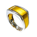 14kt Two Tone Gold Men's Diamond Ring
