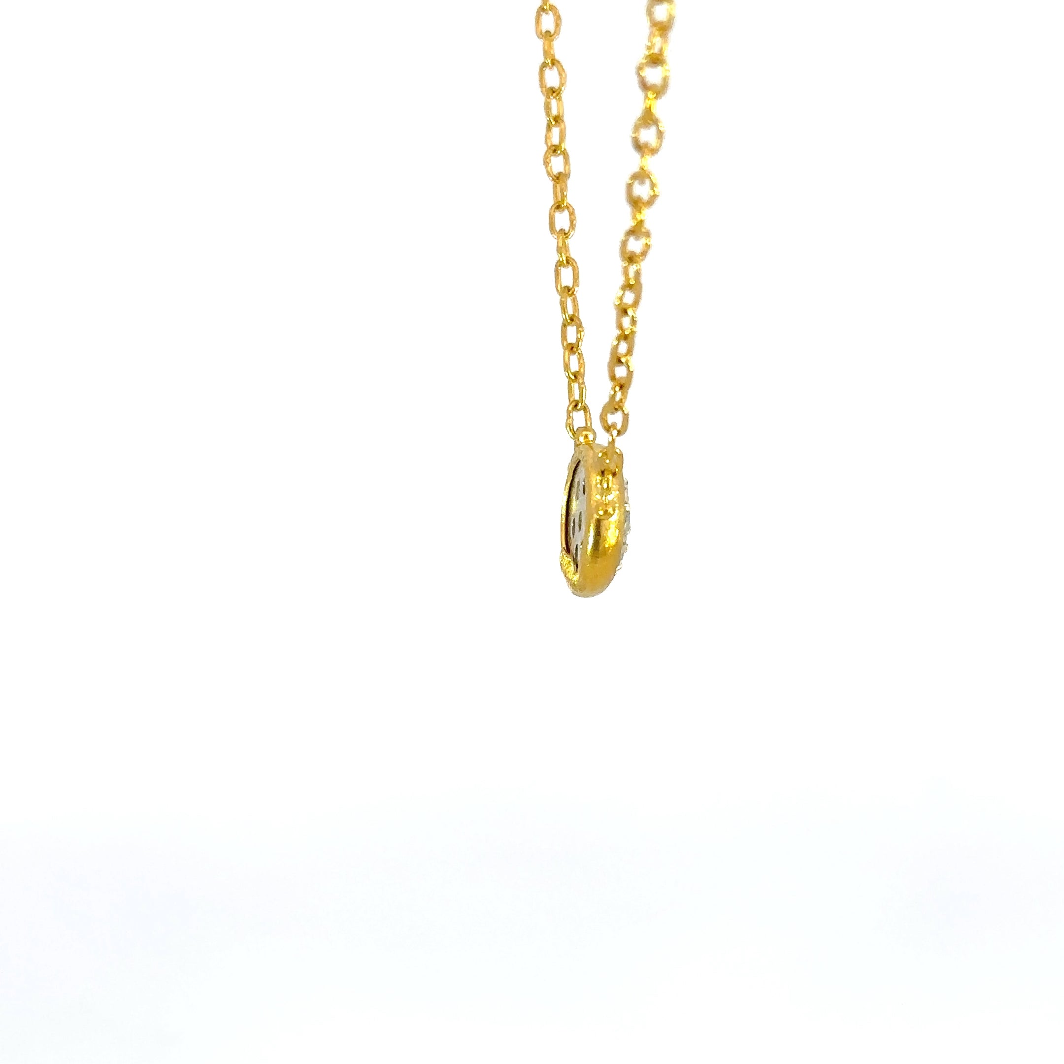 Gurhan 22k & 24k Yellow Gold Diamond Necklace