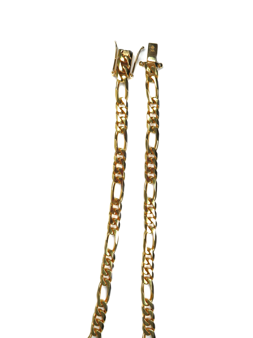 -E- 18kt yg 8mm Figaro Chain 2