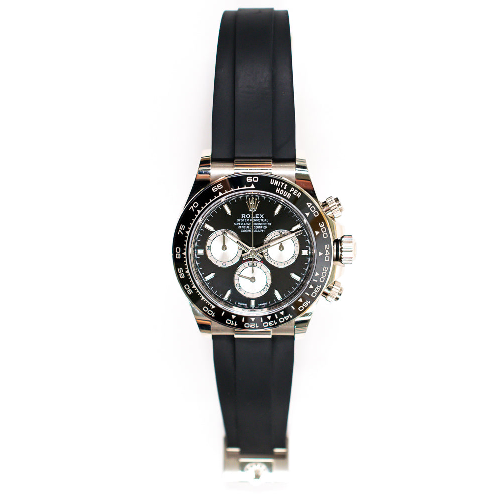 Daytona White Gold with Rubber Strap 126519LN