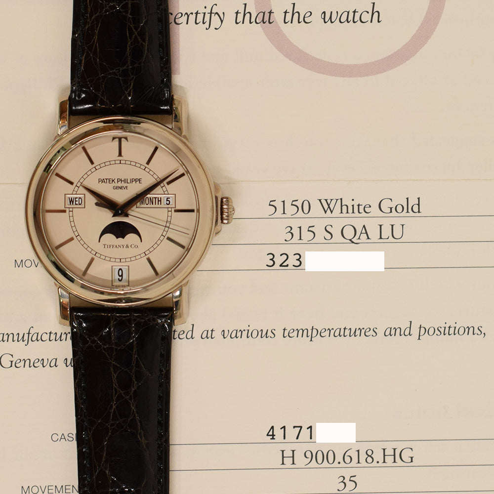 Annual Calendar 36mm White Gold (T-150 Tiffany & Co. Edition) - Limited Edition  5150G-T-150