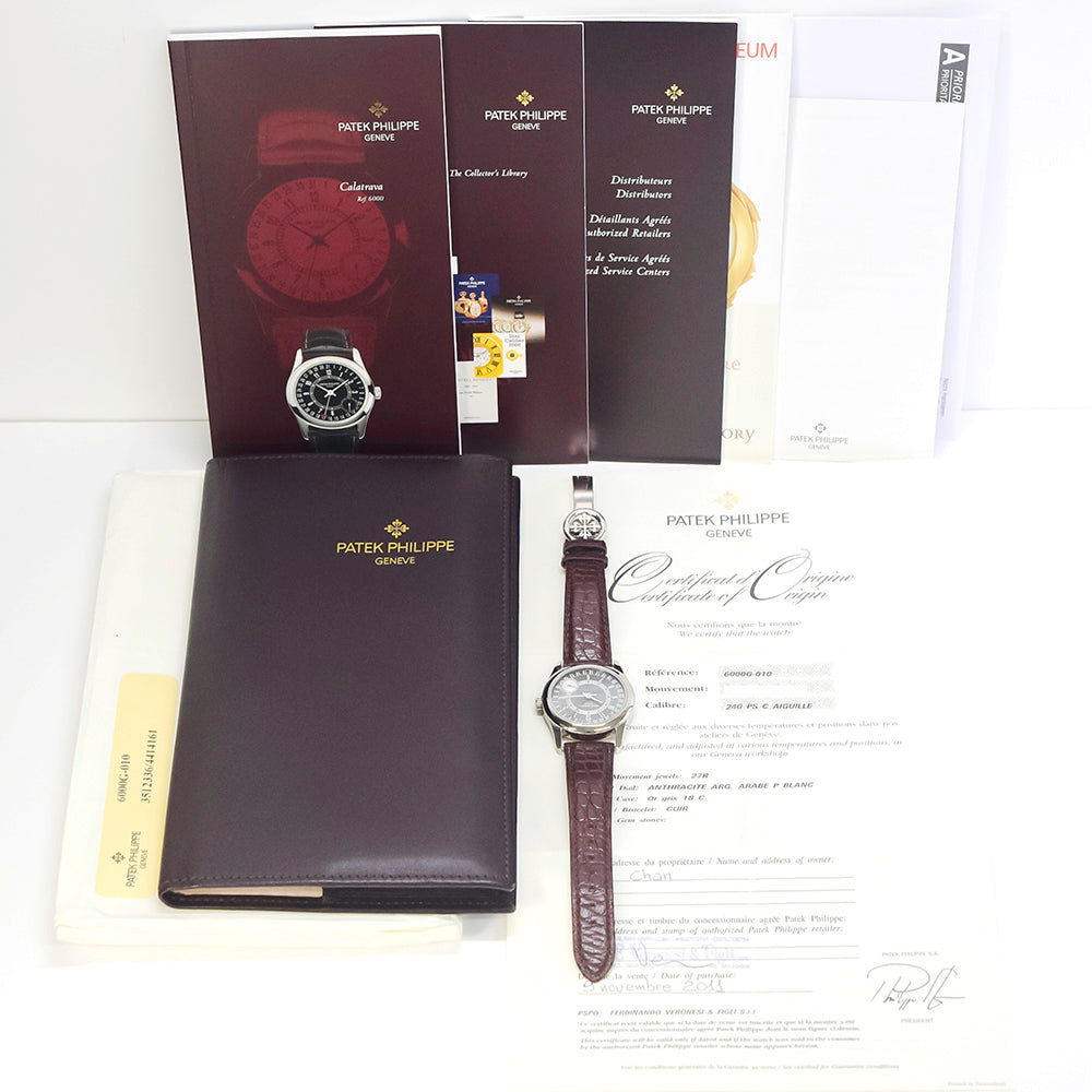 Calatrava 37mm White Gold 6000G-010