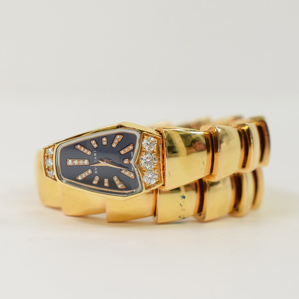 Bvlgari Serpenti Ladies 26mm Rose Gold Quartz SPP26BGD1GD.1T
