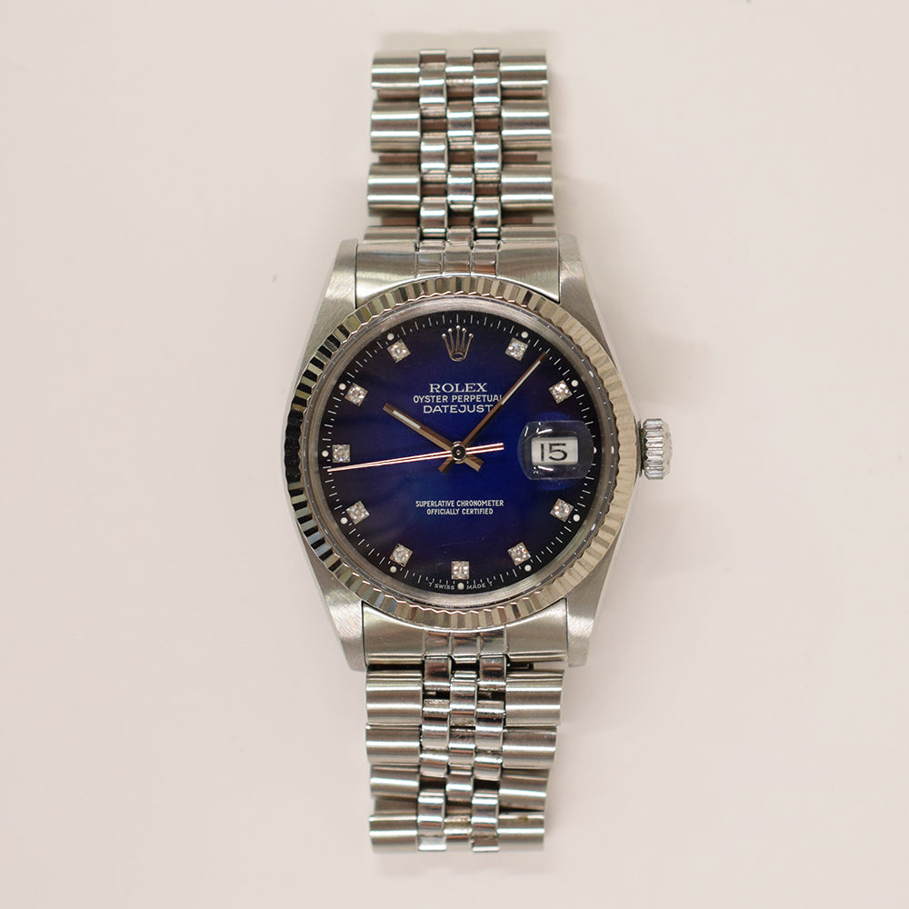 Datejust 36mm Stainless Steel and White Gold 16014G
