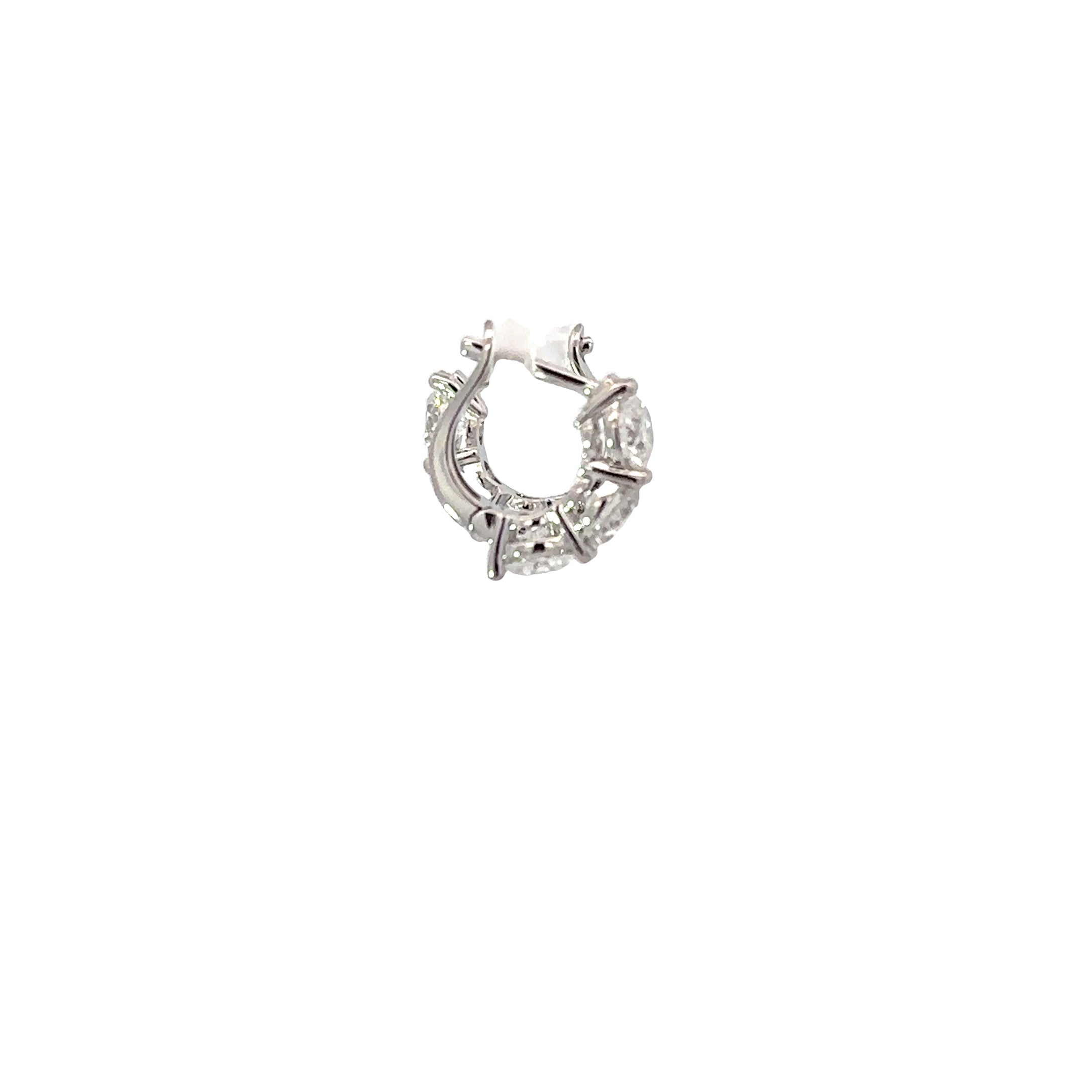 18kt wg Diamond Mini Huggies