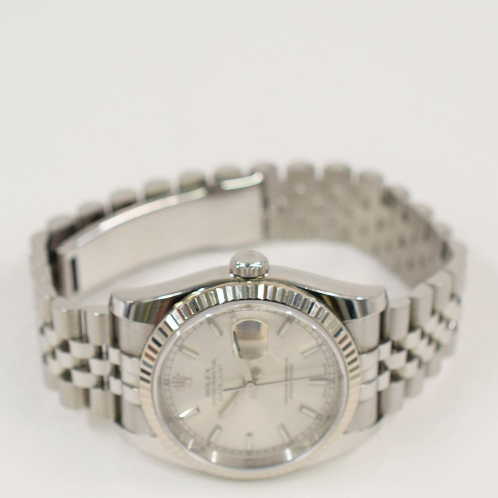 Datejust 36mm Steel and White Gold 116234