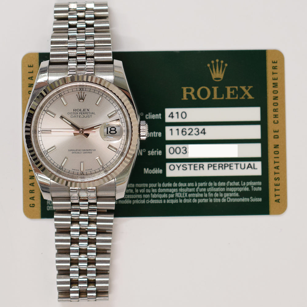 Datejust 36mm Steel and White Gold 116234