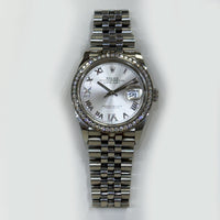 Datejust 36mm Diamond Bezel Steel and White Gold 126284RBR