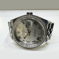 Datejust 36mm Diamond Bezel Steel and White Gold 126284RBR