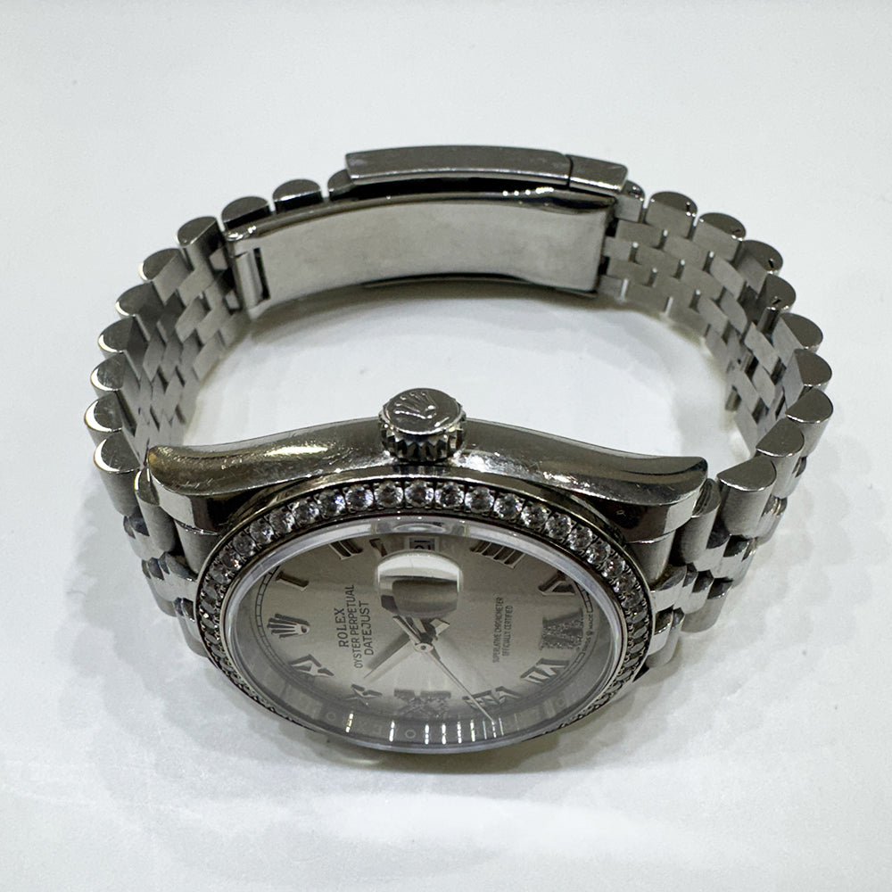 Datejust 36mm Diamond Bezel Steel and White Gold 126284RBR