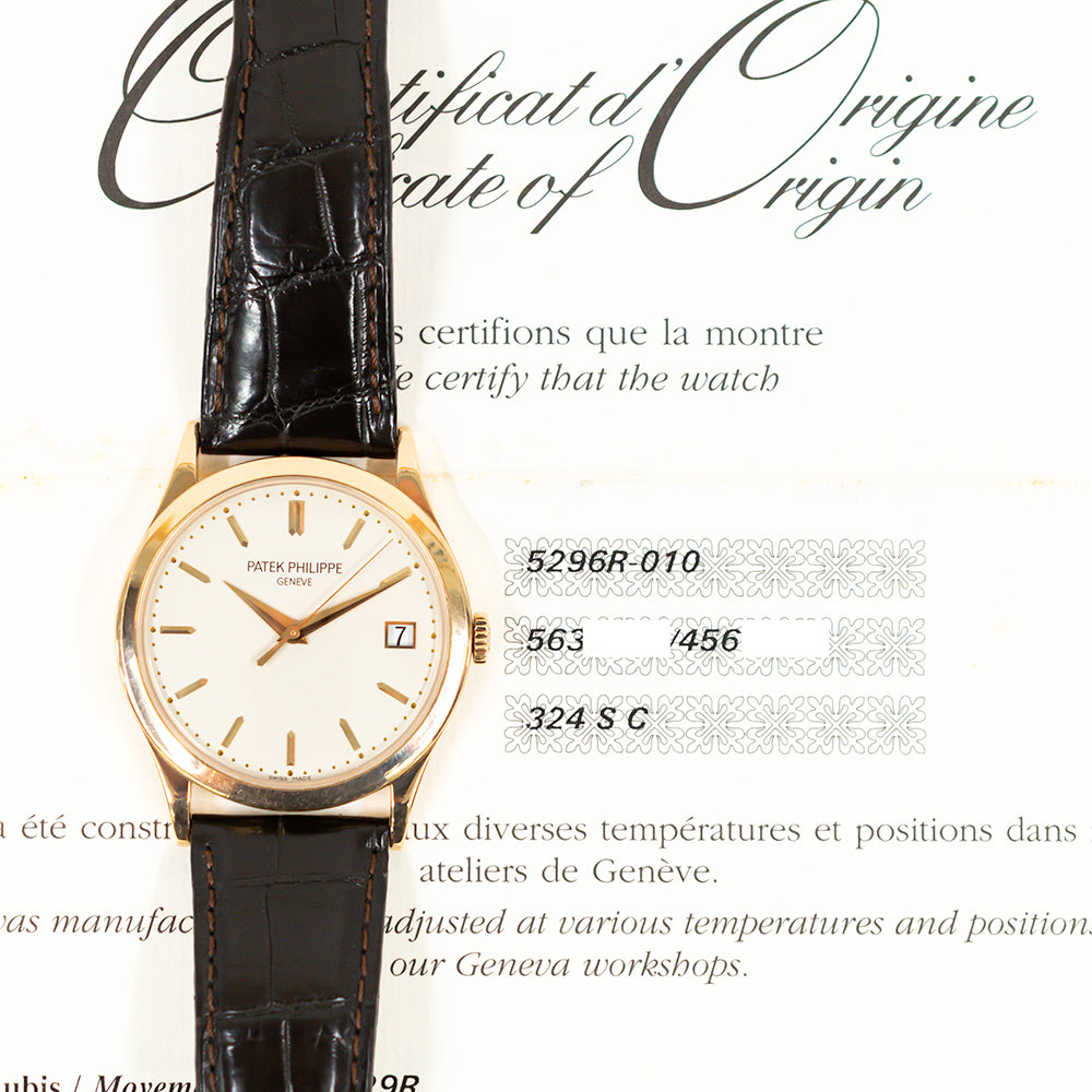 Calatrava 38mm Rose Gold 5296R-010