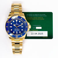 Deepsea 44mm Blue Ceramic Bezel  Yellow Gold 136668LB