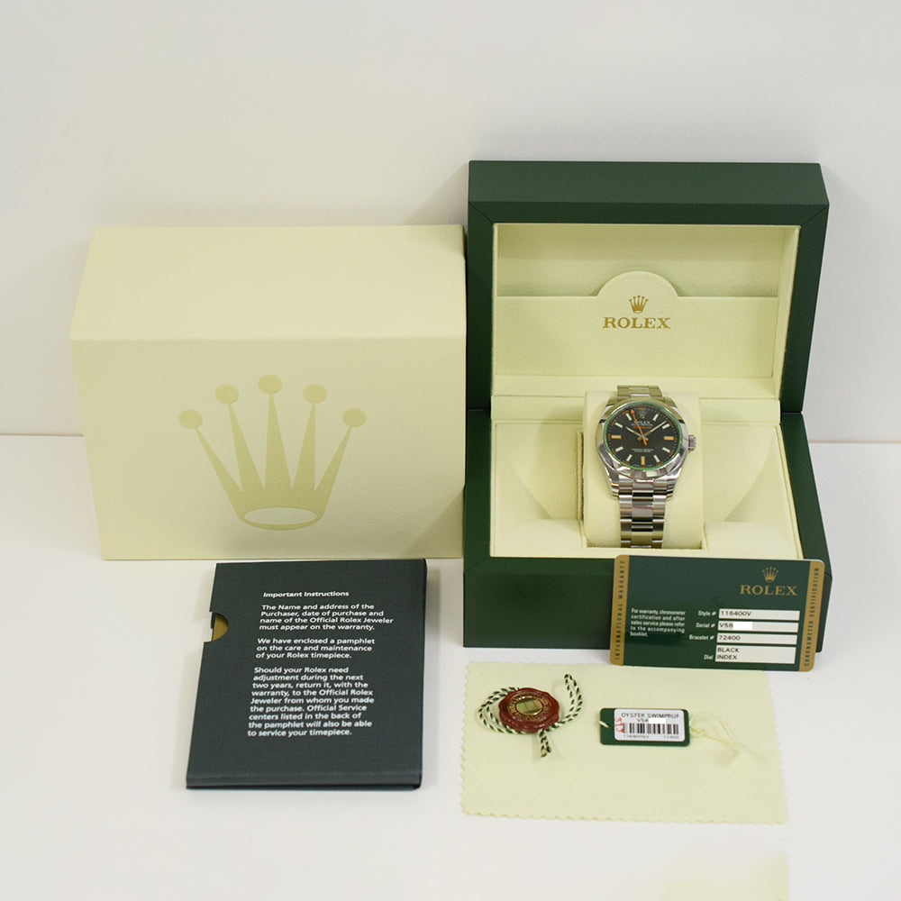 Milgauss Green Crystal 116400GV