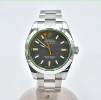 Milgauss Green Crystal 116400GV