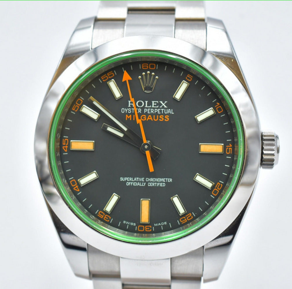 Milgauss Green Crystal 116400GV