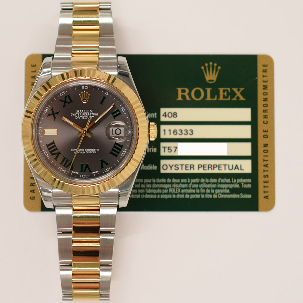 Datejust II 41mm Steel and Yellow Gold 116333