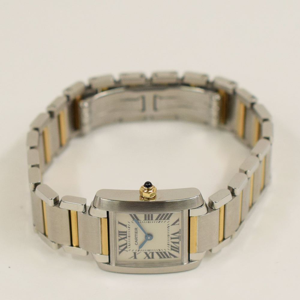 Tank Française Small - Steel and Gold W51007Q4