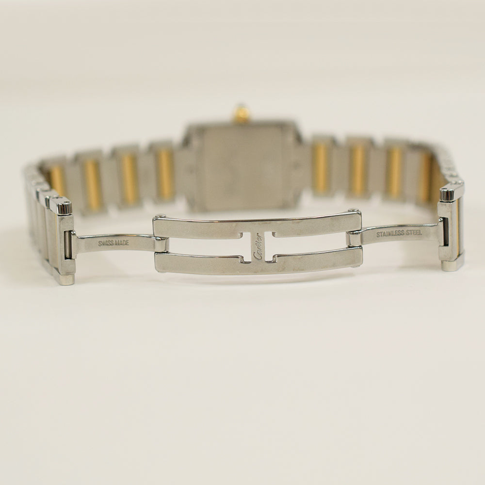 Tank Française Small - Steel and Gold W51007Q4