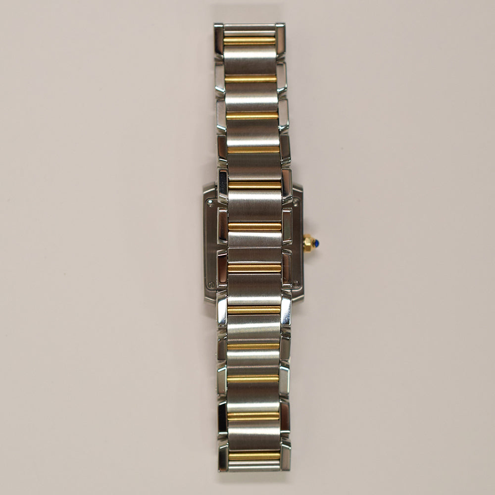 Tank Française Small - Steel and Gold W51007Q4