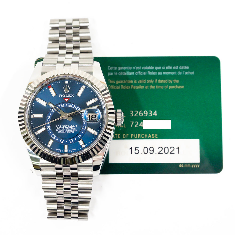 Sky-Dweller Steel and White Gold 326934