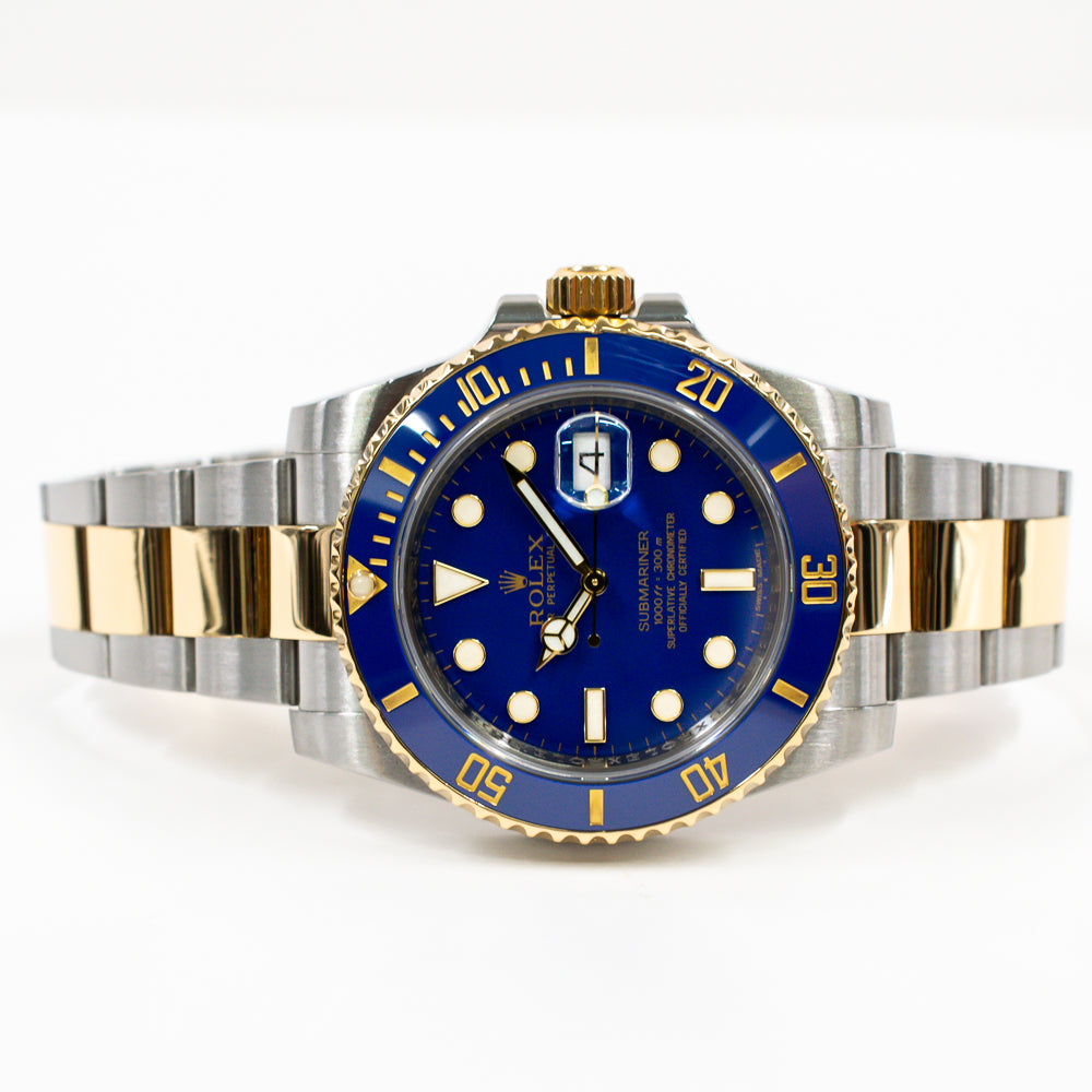 Submariner Date 40mm Blue Bezel Steel and Yellow Gold 116613LB