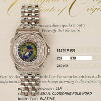 World Time 39.5mm Platinum Self-Winding 5131/1P-001