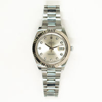 Datejust II Steel and White Gold 116334