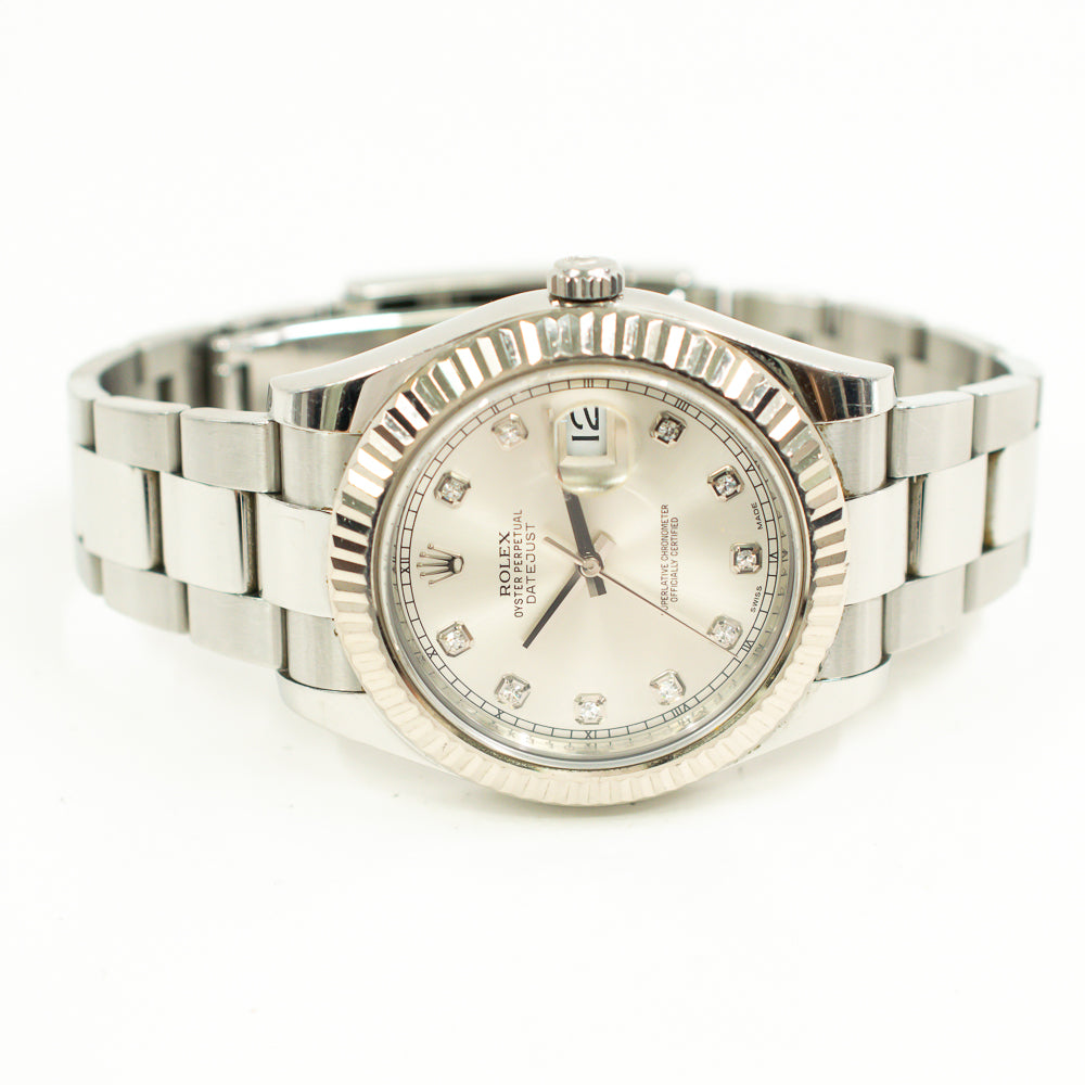 Datejust II Steel and White Gold 116334