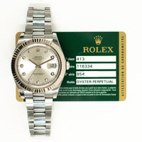 Datejust II Steel and White Gold 116334