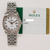 Datejust 36mm Steel and White Gold 116234