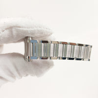 Tank Française Small - Steel - 20mm x 25mm Quartz W51008Q3