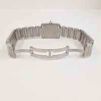 Tank Française Small - Steel - 20mm x 25mm Quartz W51008Q3