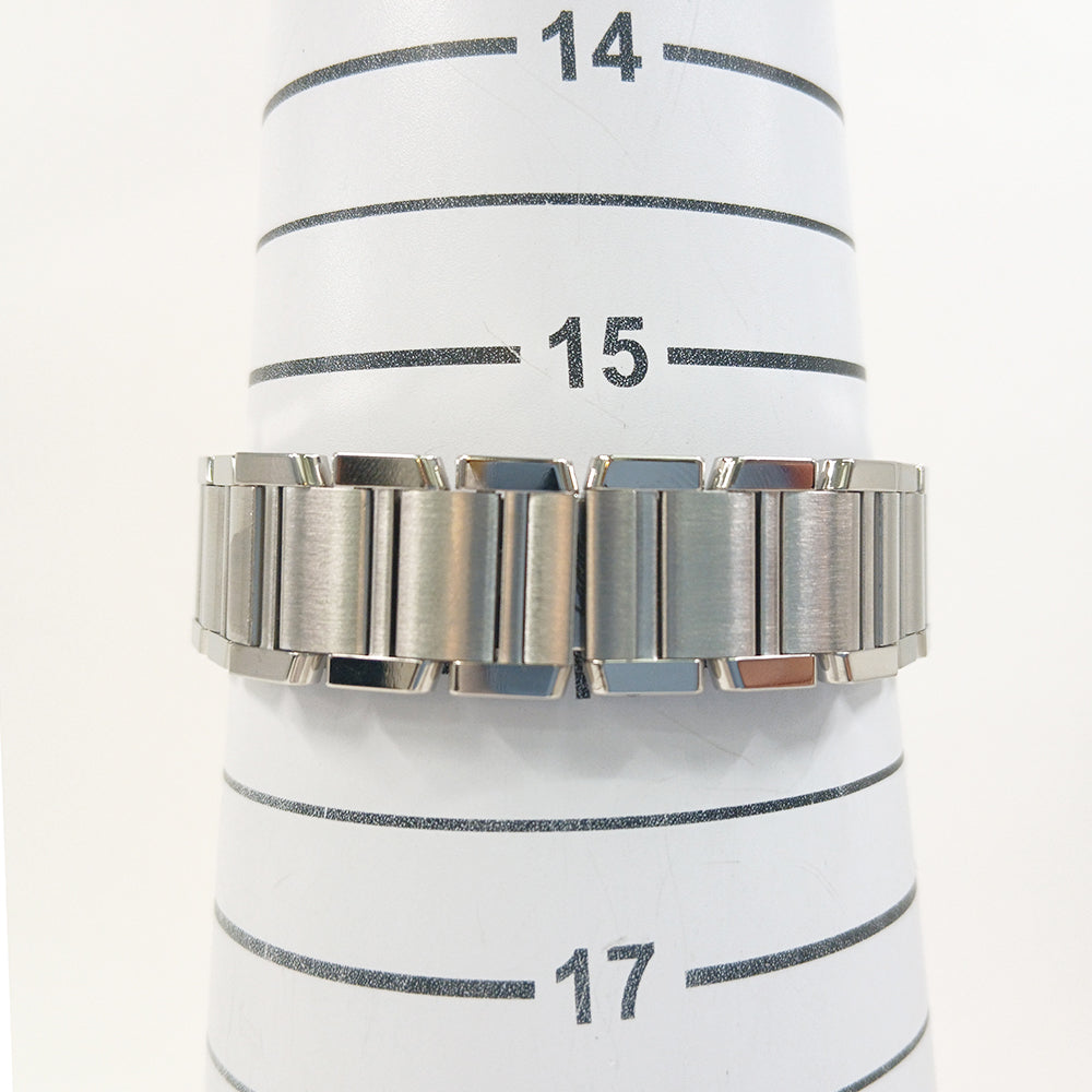 Tank Française Small - Steel - 20mm x 25mm Quartz W51008Q3