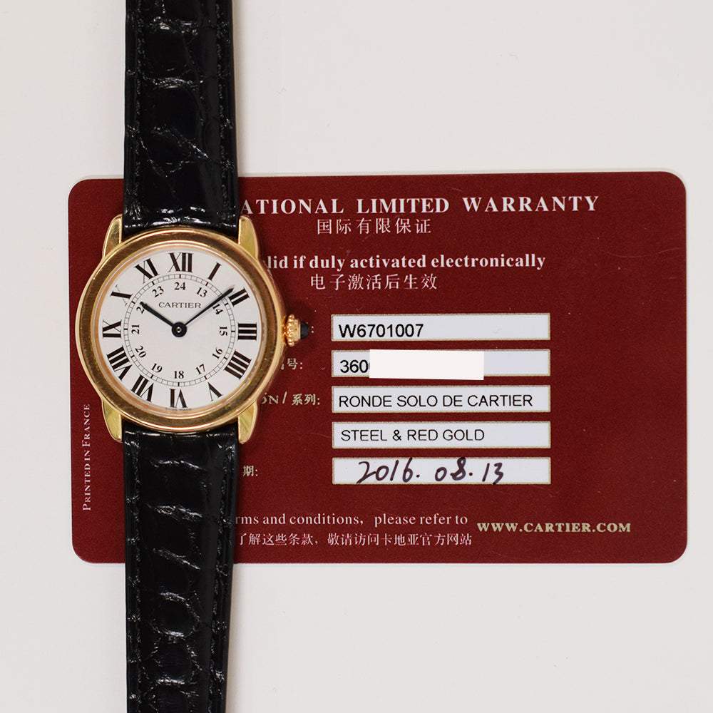 Ronde Solo de Cartier Quartz 29.5mm Steel and Rose Gold W6701007