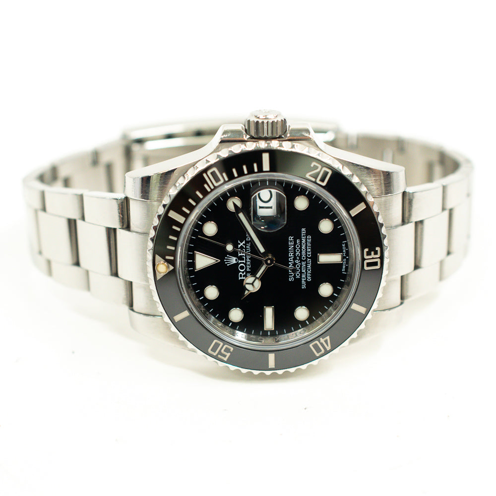 Submariner Date 40mm Black Bezel Steel 116610LN