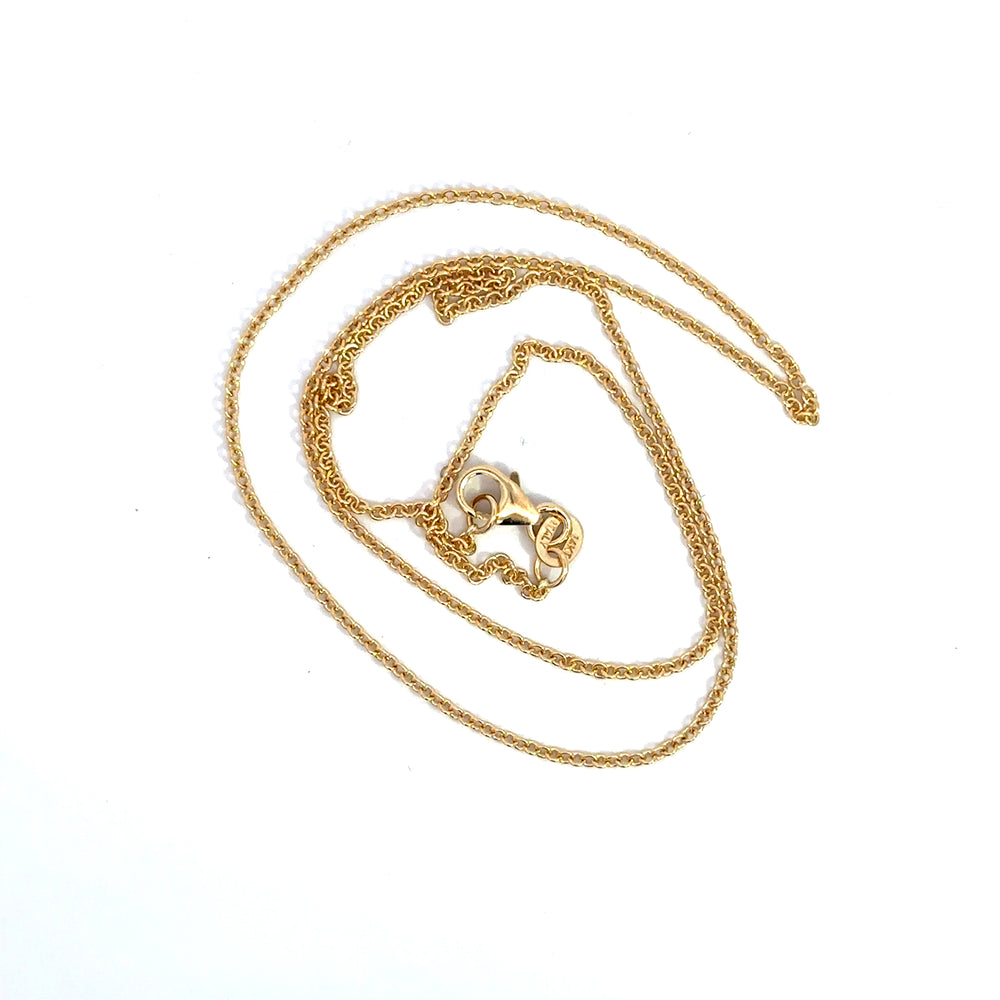 14k yg cable chain 1.5mm
18"