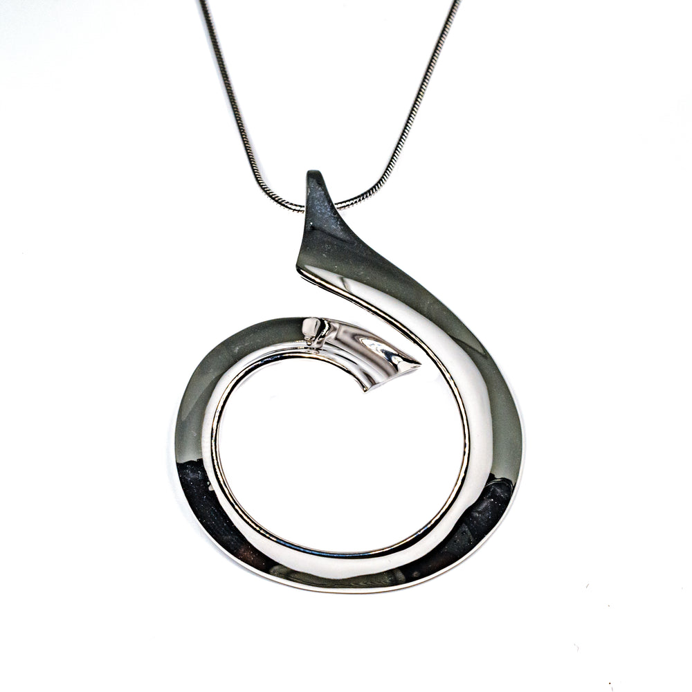Silver Swirl Necklace