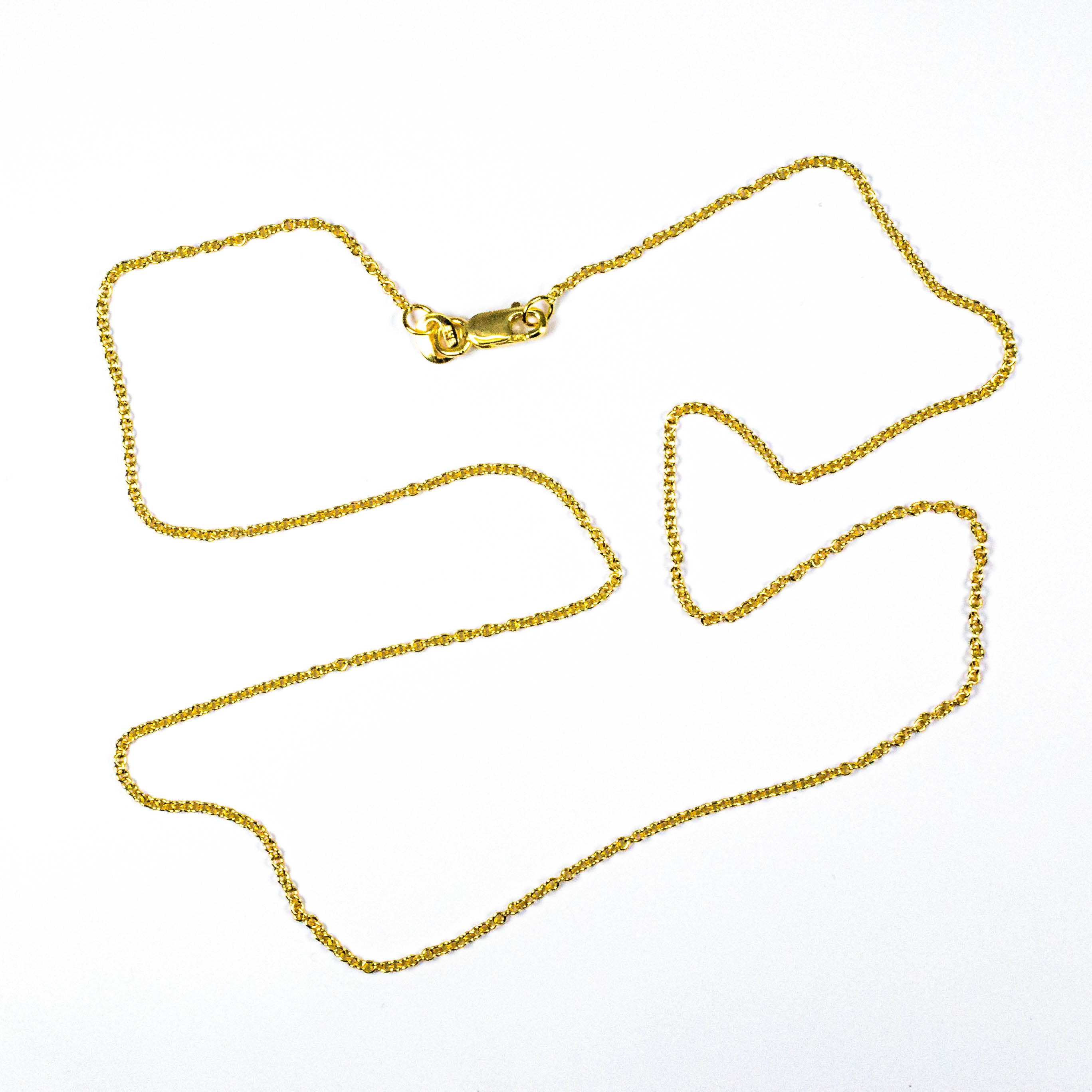 14kt yg 1.3mm Cable Chain 18"