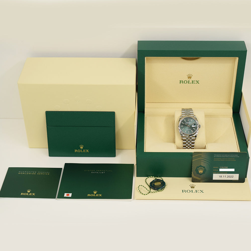 Datejust 36mm Domed Bezel Steel 126200