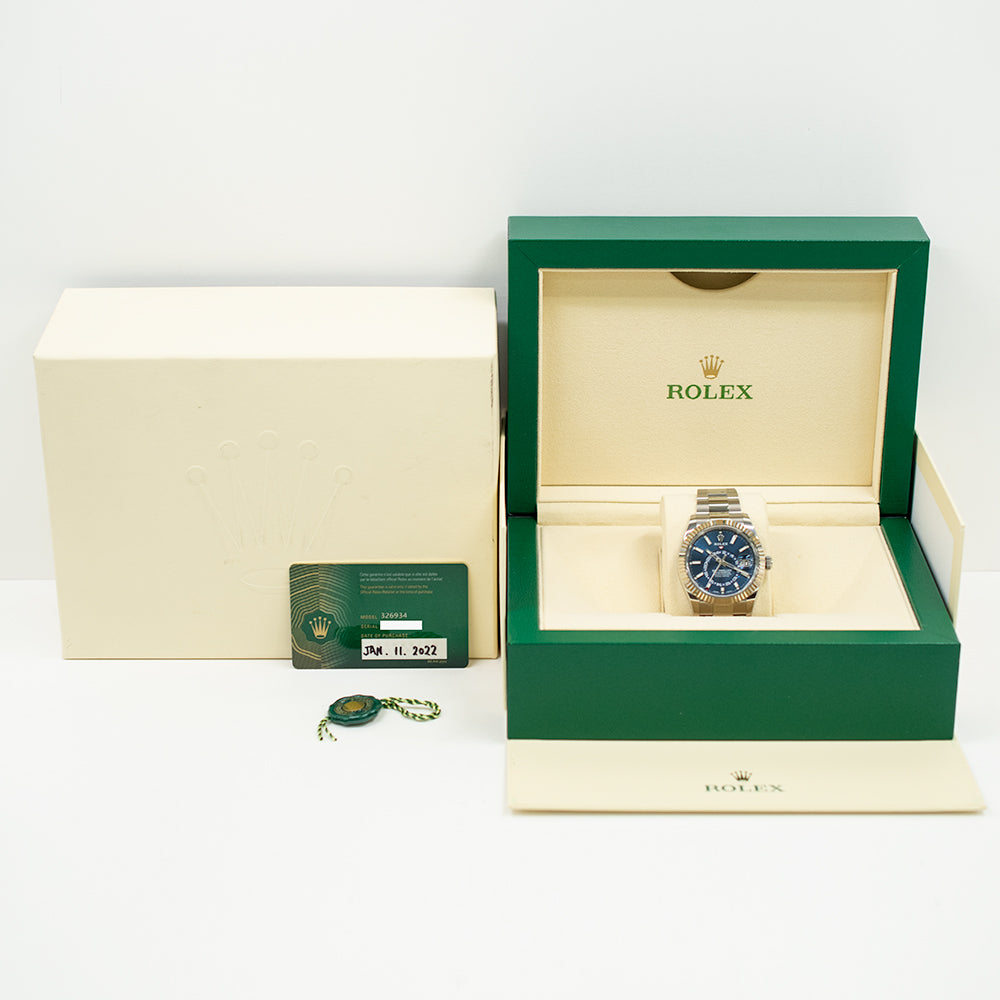 Sky-Dweller Steel and White Gold 326934
