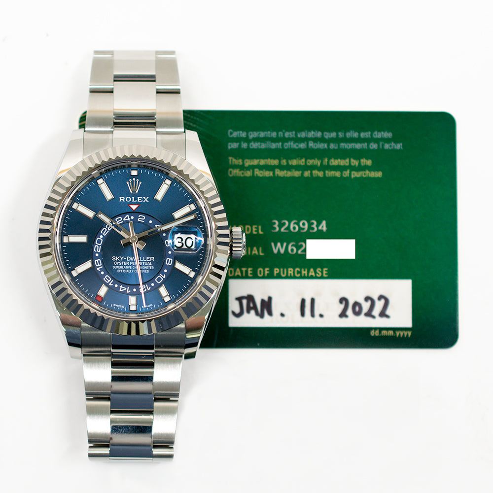 Sky-Dweller Steel and White Gold 326934